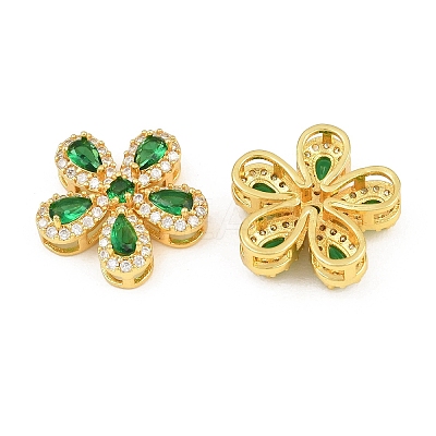 Brass Micro Pave Cubic Zirconia Pendants CU-CBA3D67-06G-01-1