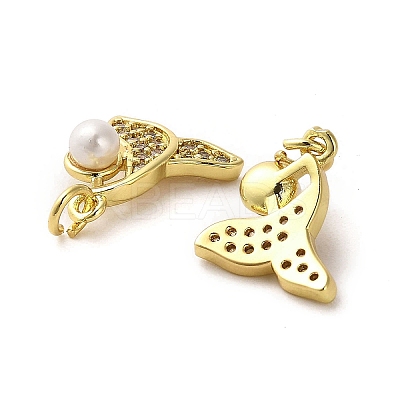 Rack Plating Real 18K Gold Plated Brass Pendants KK-B077-05G-1