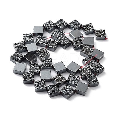Synthetic Non-Magnetic Hematite Beads Strands G-H303-B15-1