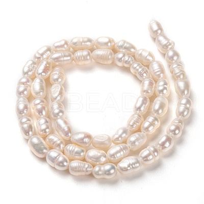 Natural Cultured Freshwater Pearl Beads Strands X-PEAR-J005-60-1