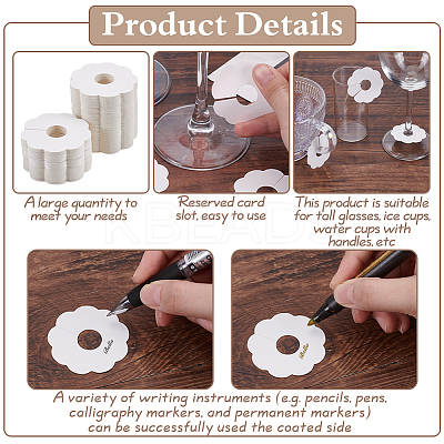 Paper Wine Glass Charms DIY-WH0060-46A-01-1