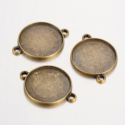 Tibetan Style Cabochon Connector Settings LS-TIBE-A124178-AB-FF-1