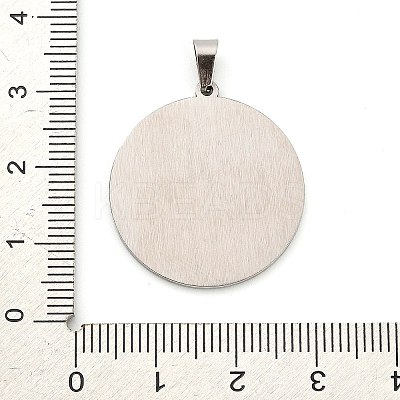 Anti-Tarnish 304 Stainless Steel Pendants STAS-R134-01P-01-1