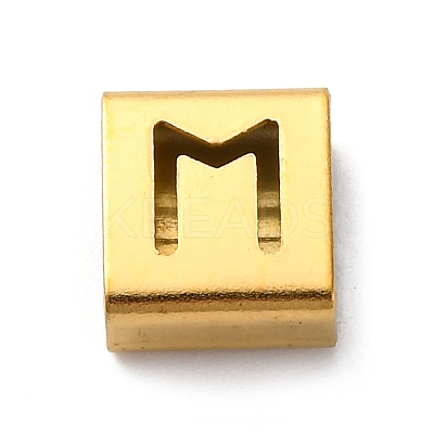 Ion Plating(IP) 304 Stainless Steel Square Slide Charms STAS-L132-22M-G-1