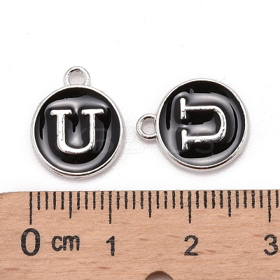 Platinum Plated Alloy Charms X-ENAM-S118-02U-P-1