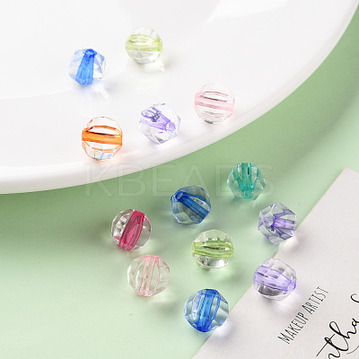 Transparent Acrylic Beads TACR-S154-16A-1