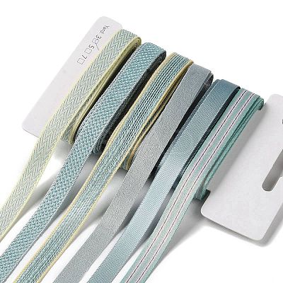 18 Yards 6 Styles Polyester Ribbon SRIB-Q022-F15-1