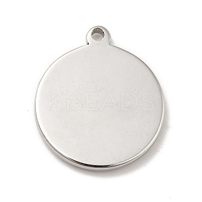 Tarnish Resistant 304 Stainless Steel Pendants Rhinestone Setting STAS-A066-16P-1