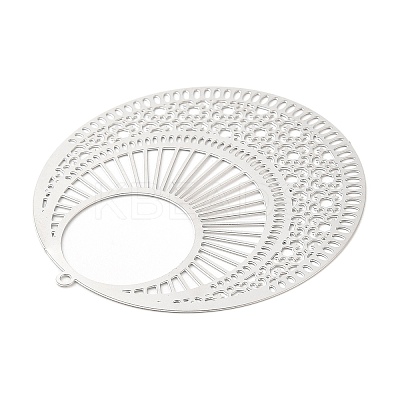 Non-Tarnish 304 Stainless Steel Filigree Pendants X-STAS-K257-03P-1