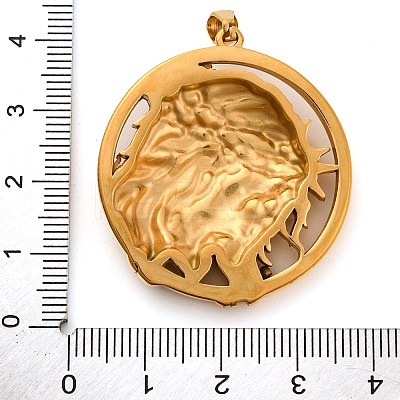 Religion Golden Tone 304 Stainless Steel Pendants STAS-K289-01G-13-1