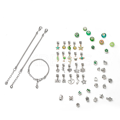 DIY Alloy European Bracelets Making Kits DIY-I108-01D-1