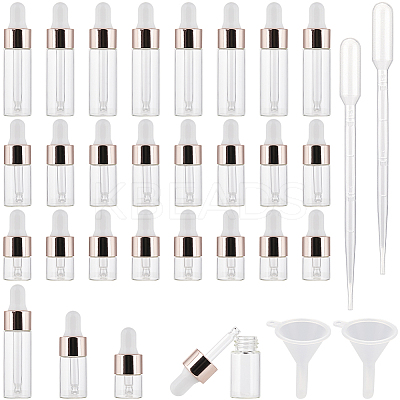 Empty Glass Dropper Bottles AJEW-GF0009-80A-1