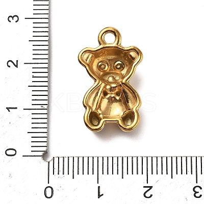 304 Stainless Steel Enamel Pendants STAS-P395-08C-G-1