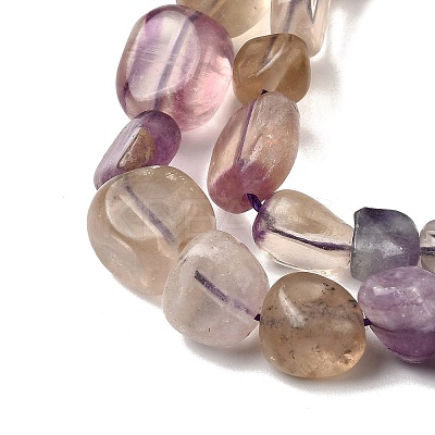 Natural Purple Fluorite Beads Strands G-D321-A02-1