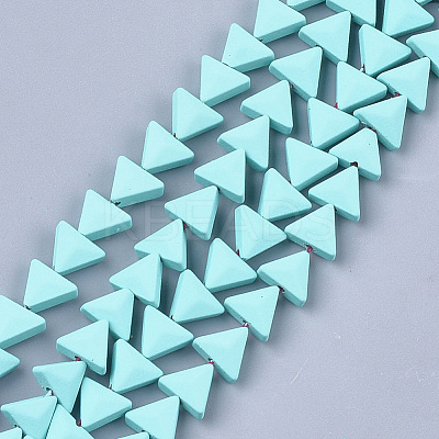 Spray Painted Non-magnetic Synthetic Hematite Beads Strands G-T116-15-08-1