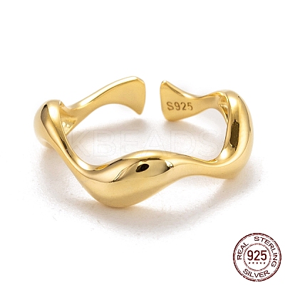 925 Sterling Silver Cuff Rings RJEW-H132-13G-1