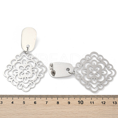 304 Stainless Steel Stud Earrings EJEW-Z089-32P-1