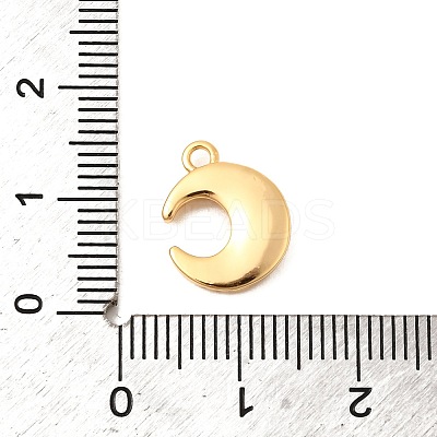 Brass Micro Pave Cubic Zirconia Charms KK-C117-12G-C-1