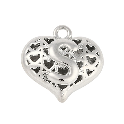 Hollow Brass Pendants for Valentine's Day KK-M289-03S-P-1