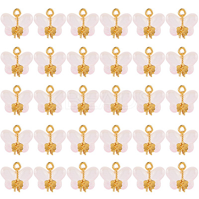 30Pcs Glass Pendants GLAA-SC0002-59A-1