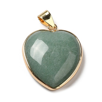 Natural Green Aventurine Pendants G-K335-04G-13-1