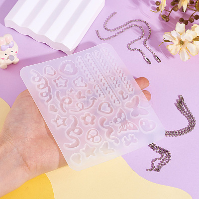 Heart Star DIY Silicone Pendant Molds DIY-TA0010-95-1