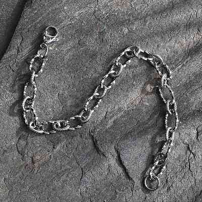 Tarnish Resistant 304 Stainless Steel Figaro Chain Bracelets BJEW-P237-24P-1