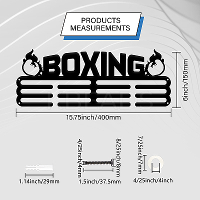 Fashion Iron Medal Hanger Holder Display Wall Rack ODIS-WH0021-252-1