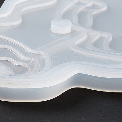 DIY Island Scenery Clock Silicone Molds DIY-E055-41-1