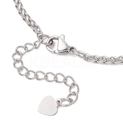 304 Stainless Steel Wheat Chain Bracelet Making AJEW-JB01473-1