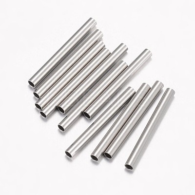 Non-Tarnish 304 Stainless Steel Tube Beads LS-X-STAS-G071-33P-1