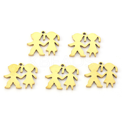 PVD Vacuum Plating 304 Stainless Steel Charms STAS-N092-81G-1