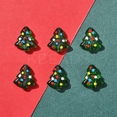 6Pcs Handmade Bumpy Glass Beads Strands LAMP-FS0001-16B-1