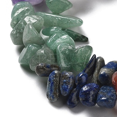 Chakra Natural Mixed Gemstone Chip Beads Strands G-M205-78-1
