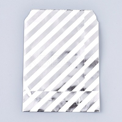 Diagonal Stripe Pattern Eco-Friendly Paper Bags AJEW-M207-F01-02-1