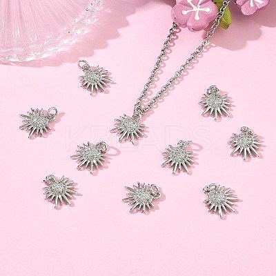 SHEGRACE Brass Micro Pave Cubic Zirconia Pendants XGRQ3D154-467P-1