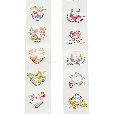 Valentine's Day Theme Heart Paper Picture Stickers STIC-Q015-03A-1