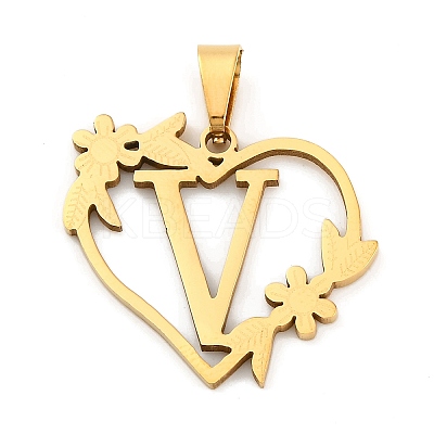Ion Plating(IP) 201 Stainless Steel Pendants STAS-N103-183G-V-1