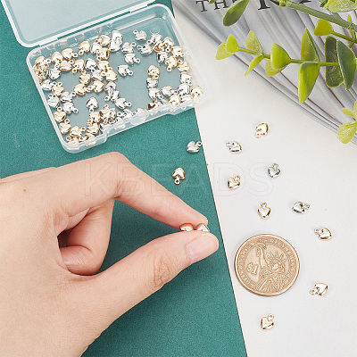 80Pcs 2 Colors Brass Charms KK-AR0003-20-1