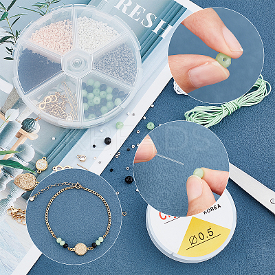 DIY Charm Bracelet Making Kits DIY-AR0002-47-1