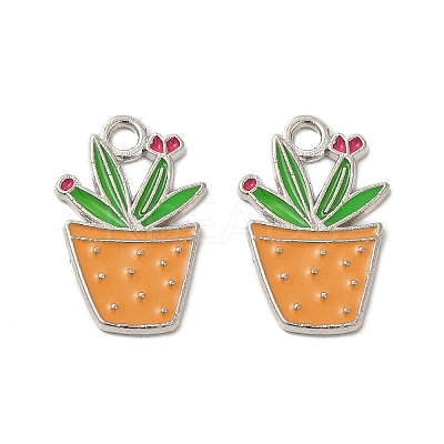 Alloy Enamel Pendants ENAM-G211-01P-02-1
