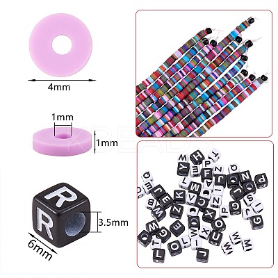 10 Strands Handmade Polymer Clay Beads Strands CLAY-SZ0001-62A-1