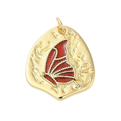 Rack Plating Brass Enamel Pendants KK-S372-04B-04-1