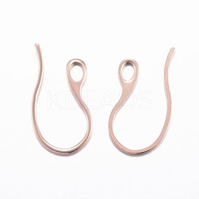 Ion Plating(IP) 304 Stainless Steel Earring Hooks STAS-H383-28RG-1