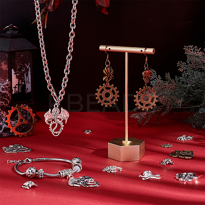 60Pcs 15 Style Tibetan Style Alloy Pendants TIBE-PH0002-09-1