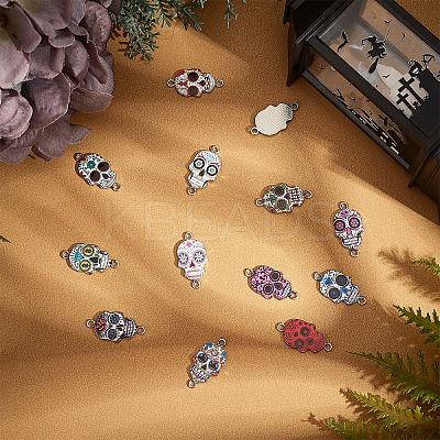 Alloy Enamel Pendants ENAM-PH0001-42-RS-1