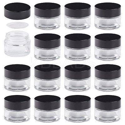Glass Portable Cream Jar MRMJ-WH0001-15-1