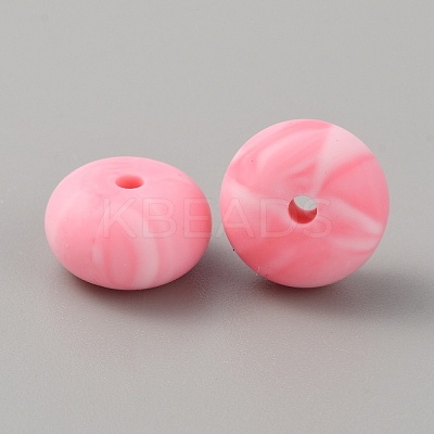 Rondelle Food Grade Eco-Friendly Silicone Beads SIL-TAC0010-04A-1