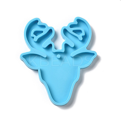 DIY Christmas Reindeer Head Pendant Silhouette Silicone Molds LS-SIMO-B006-04-1
