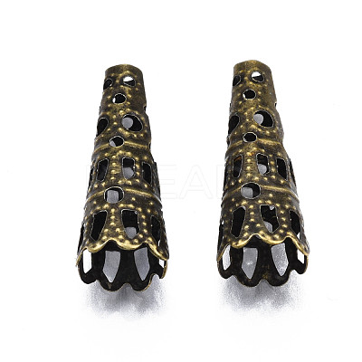 Iron Filigree Bead Cones E057Y-NFAB-1